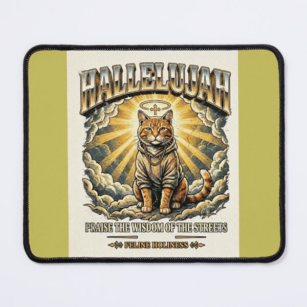 Item preview, Hallelujah Cat Hoodie Street Wisdom Art designed and sold by NadinGerasi.