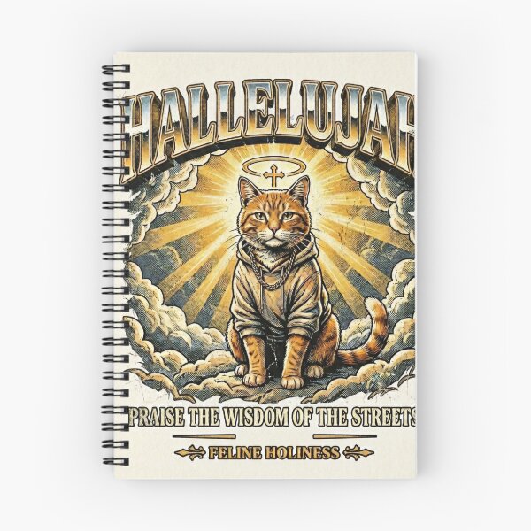 Item preview, Hallelujah Cat Hoodie Street Wisdom Art designed and sold by NadinGerasi.