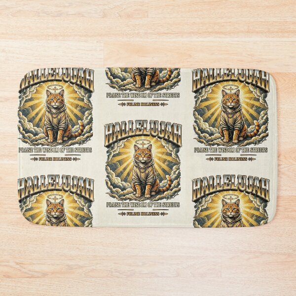 Item preview, Hallelujah Cat Hoodie Street Wisdom Art designed and sold by NadinGerasi.
