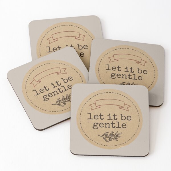 Item preview, Let It Be Gentle – Spiritual Affirmation Typography Design designed and sold by CosmicQuietStudio.