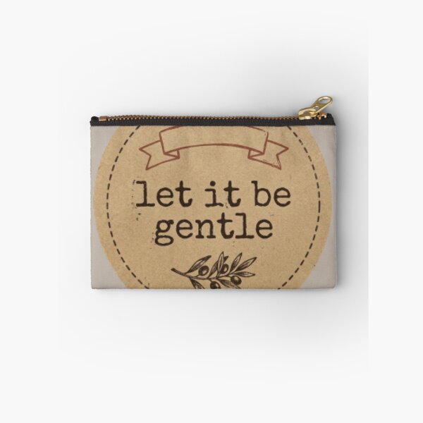 Item preview, Let It Be Gentle – Spiritual Affirmation Typography Design designed and sold by CosmicQuietLab.