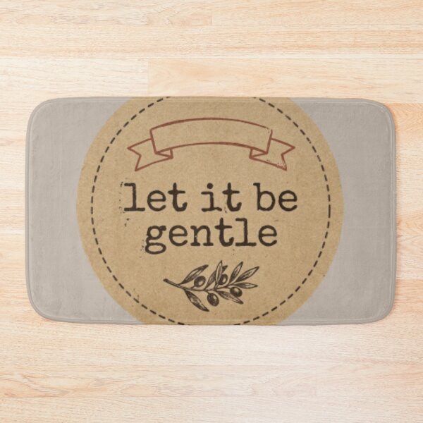 Item preview, Let It Be Gentle – Spiritual Affirmation Typography Design designed and sold by CosmicQuietLab.