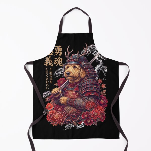 Item preview, Japanese Goldendoodle Art Samurai Aesthetic Dog Owner designed and sold by DoodleTortle.
