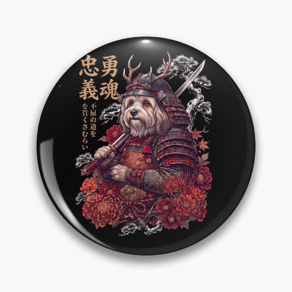 Item preview, Japanese Havanese Art Samurai Aesthetic Dog Owner designed and sold by DoodleTortle.