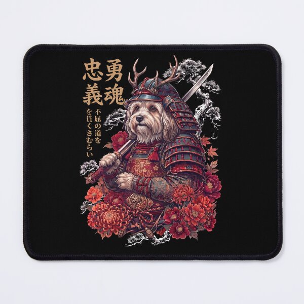 Item preview, Japanese Havanese Art Samurai Aesthetic Dog Owner designed and sold by DoodleTortle.