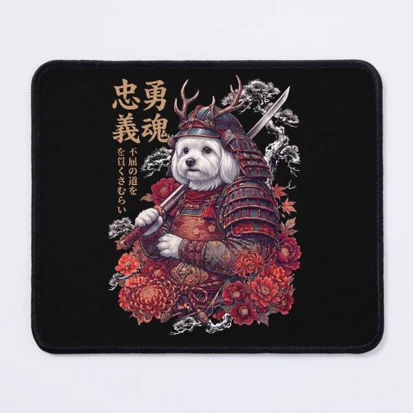 Item preview, Japanese Maltese Art Samurai Aesthetic Dog Owner designed and sold by DoodleTortle.