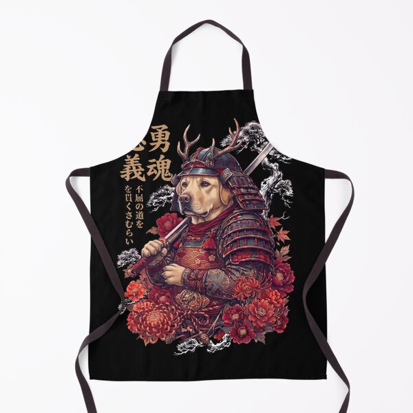 Item preview, Japanese Labrador Retriever Art Samurai Aesthetic Dog Owner designed and sold by DoodleTortle.