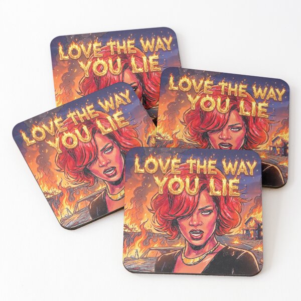 Item preview, Love The Way You Lie Pop Art Fire designed and sold by Hen-C-Art.