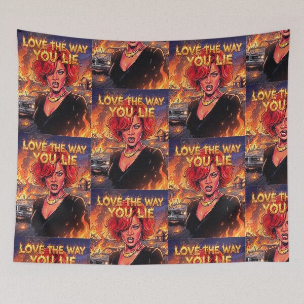 Item preview, Love The Way You Lie Pop Art Fire designed and sold by Hen-C-Art.