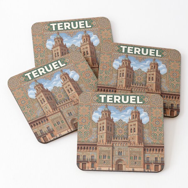 Item preview, Teruel Spain Architecture Poster - Decorative Mudejar Pattern Art designed and sold by ryanguas.