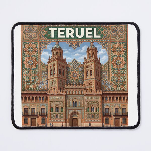 Item preview, Teruel Spain Architecture Poster - Decorative Mudejar Pattern Art designed and sold by ryanguas.