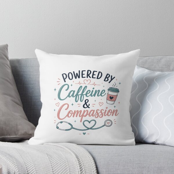 Item preview, Powered By Caffeine and Compassion Nurse Coffee designed and sold by Nurse Craft Studio.