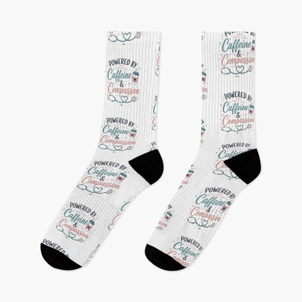 Item preview, Powered By Caffeine and Compassion Nurse Coffee designed and sold by Nurse Craft Studio.