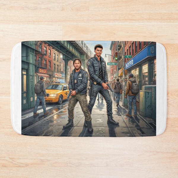 Item preview, Jalen Brunson Victor Wembanyama Buddy Cops designed and sold by Home Decor Art.