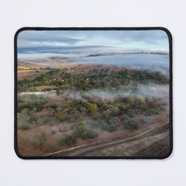 Item preview, Aerial scene capturing Glenbawn Dam shrouded in fog designed and sold by Justin Mckinney.