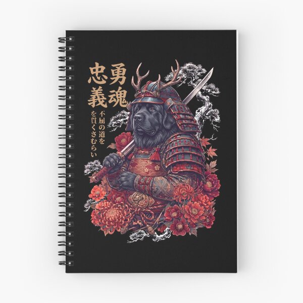 Item preview, Japanese Newfoundland Art Samurai Aesthetic Dog Owner designed and sold by DoodleTortle.