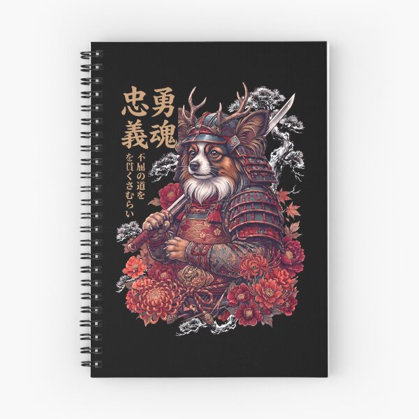 Item preview, Japanese Papillon Art Samurai Aesthetic Dog Owner designed and sold by DoodleTortle.