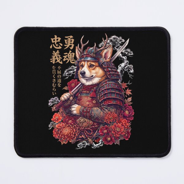 Item preview, Japanese Pembroke Welsh Corgi Art Samurai Aesthetic Dog Owner designed and sold by DoodleTortle.