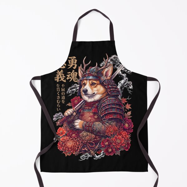 Item preview, Japanese Pembroke Welsh Corgi Art Samurai Aesthetic Dog Owner designed and sold by DoodleTortle.