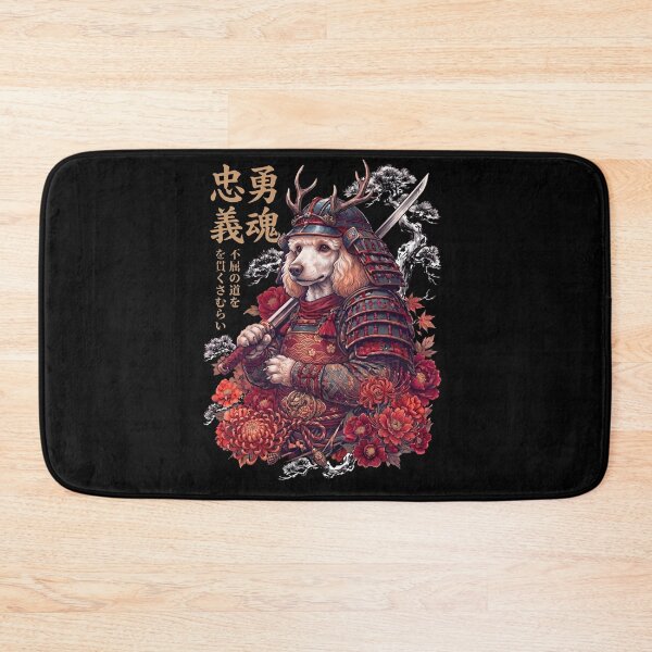 Item preview, Japanese Poodle Art Samurai Aesthetic Dog Owner designed and sold by DoodleTortle.
