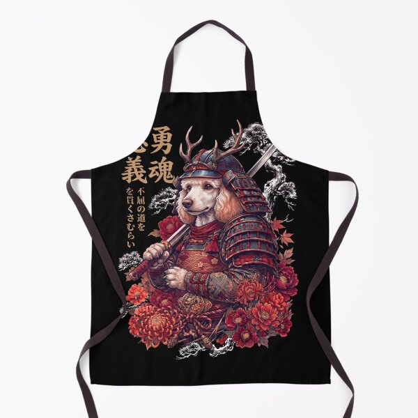Item preview, Japanese Poodle Art Samurai Aesthetic Dog Owner designed and sold by DoodleTortle.