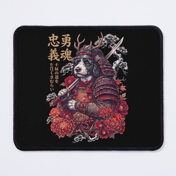 Item preview, Japanese Portuguese Water Dog Art Samurai Aesthetic Dog Owner designed and sold by DoodleTortle.