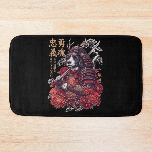 Item preview, Japanese Portuguese Water Dog Art Samurai Aesthetic Dog Owner designed and sold by DoodleTortle.