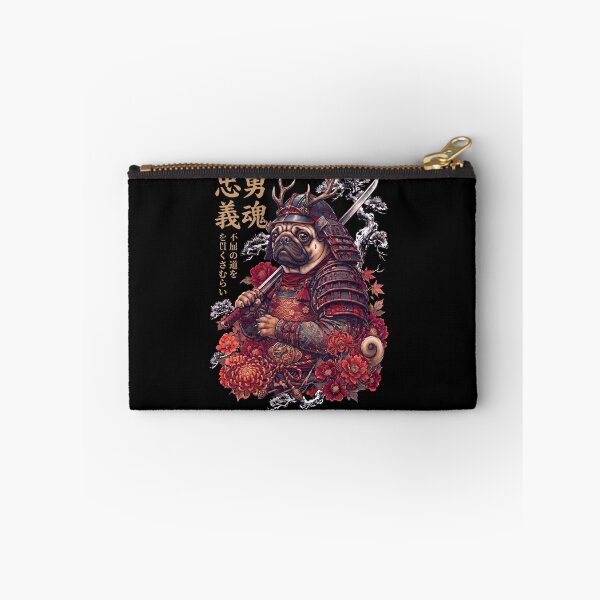 Item preview, Japanese Pug Art Samurai Aesthetic Dog Owner designed and sold by DoodleTortle.