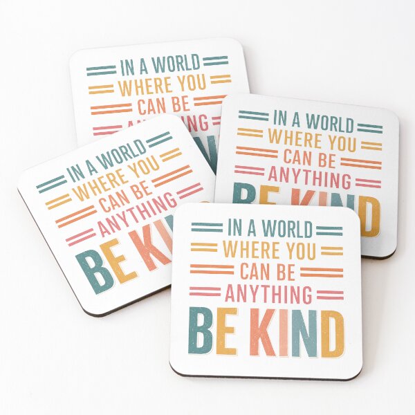 Item preview, In A World Where You Can Be Anything Be Kind Retro designed and sold by Gnomes-design.