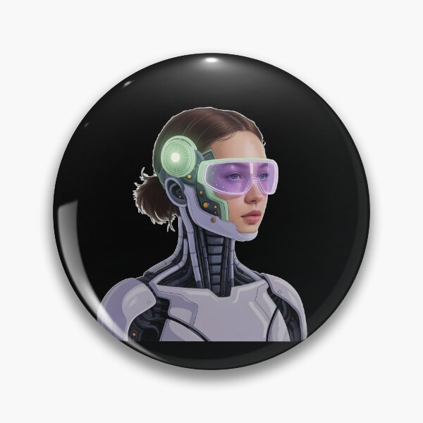 Item preview, Cyborg but Make it Aesthetic T-Shirt | AI-Powered Human | Pastel Cyberpunk Futuristic Shirt designed and sold by ImaginedSpace7.