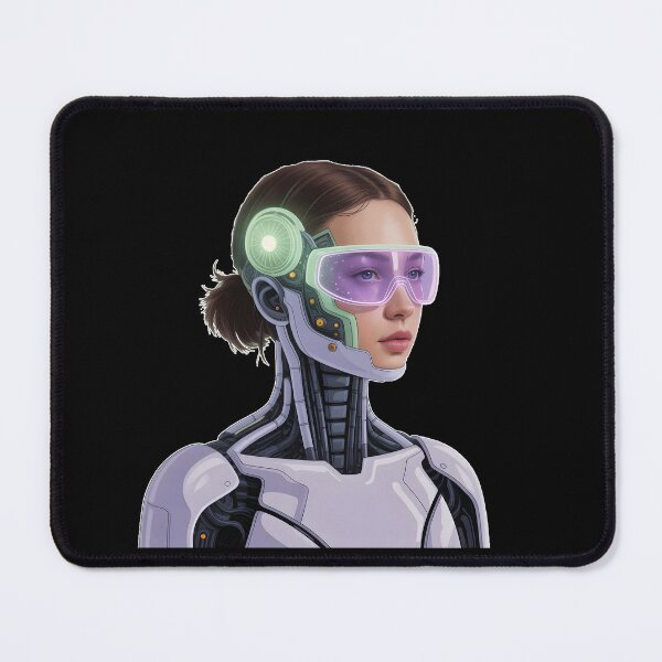 Item preview, Cyborg but Make it Aesthetic T-Shirt | AI-Powered Human | Pastel Cyberpunk Futuristic Shirt designed and sold by ImaginedSpace7.