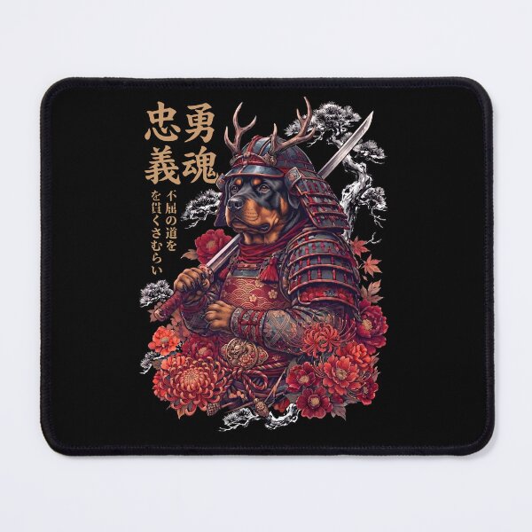 Item preview, Japanese Rottweiler Art Samurai Aesthetic Dog Owner designed and sold by DoodleTortle.