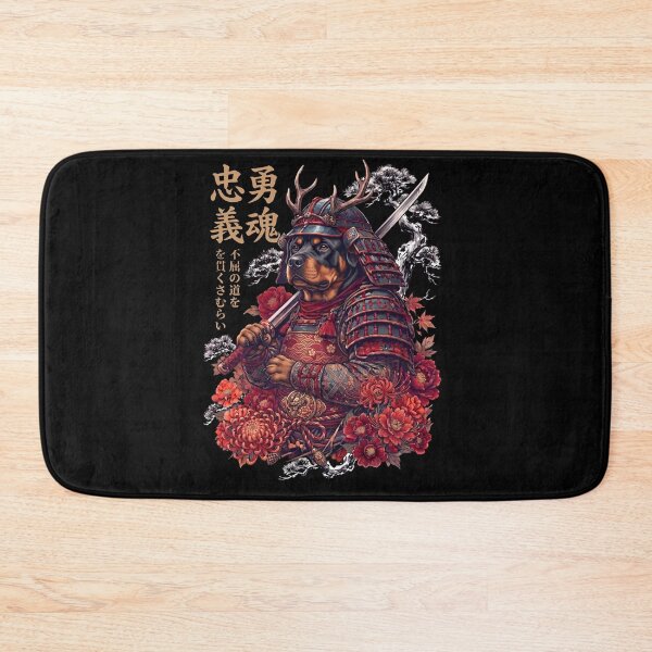 Item preview, Japanese Rottweiler Art Samurai Aesthetic Dog Owner designed and sold by DoodleTortle.