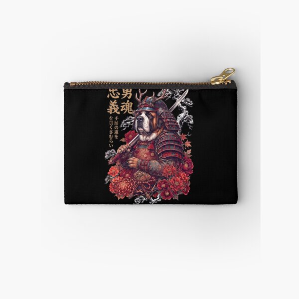 Item preview, Japanese Saint Bernard Art Samurai Aesthetic Dog Owner designed and sold by DoodleTortle.