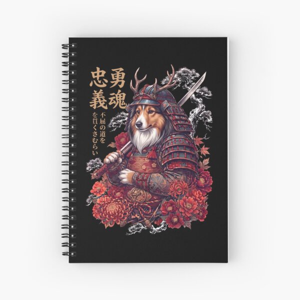 Item preview, Japanese Shetland Sheepdog Art Samurai Aesthetic Dog Owner designed and sold by DoodleTortle.