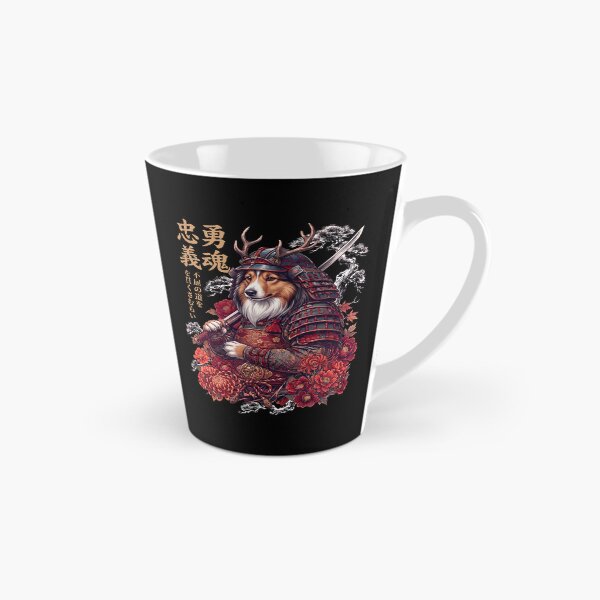 Item preview, Japanese Shetland Sheepdog Art Samurai Aesthetic Dog Owner designed and sold by DoodleTortle.