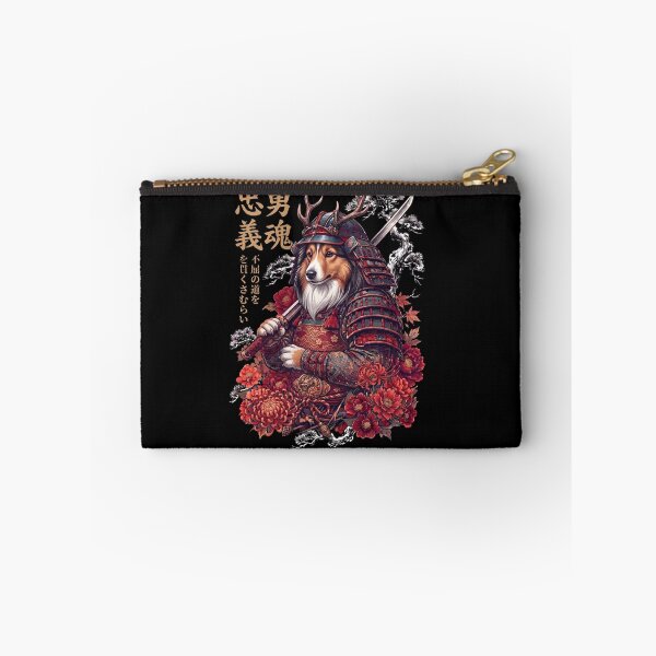 Item preview, Japanese Shetland Sheepdog Art Samurai Aesthetic Dog Owner designed and sold by DoodleTortle.