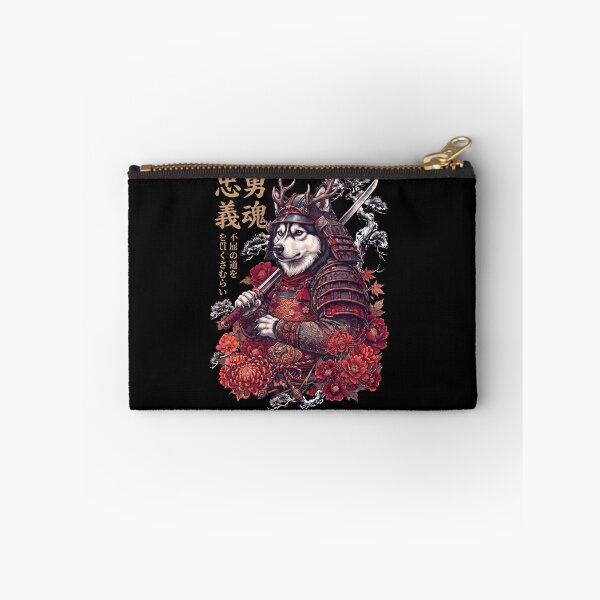 Item preview, Japanese Siberian Husky Art Samurai Aesthetic Dog Owner designed and sold by DoodleTortle.
