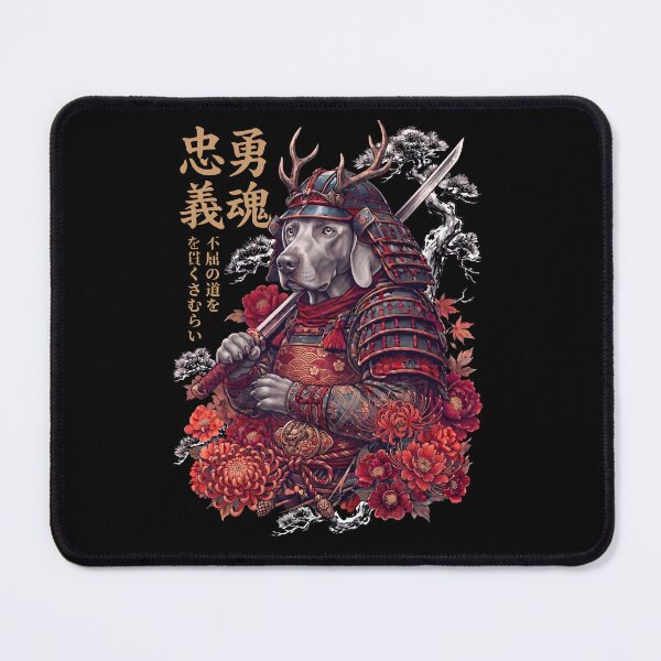 Item preview, Japanese Weimaraner Art Samurai Aesthetic Dog Owner designed and sold by DoodleTortle.