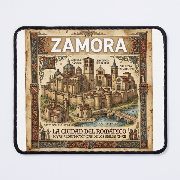 Item preview, Zamora Spain Romanesque Poster - Vintage Medieval Wall Art designed and sold by ryanguas.