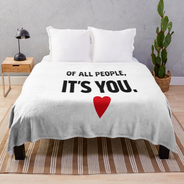Item preview, Of All People, It's You Romantic Minimalist Couple Love Quote designed and sold by Lovestickerco.