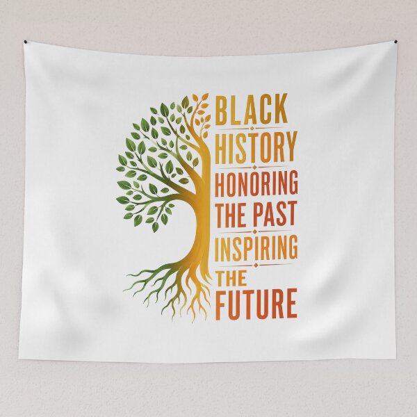 Item preview, Black History Honoring The Past Inspiring The Future Tree designed and sold by Gnomes-design.