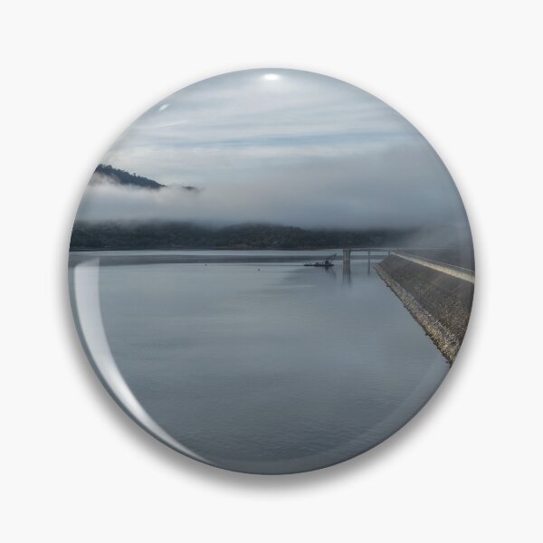 Item preview, Aerial scene capturing Glenbawn Dam shrouded in fog designed and sold by Justin Mckinney.