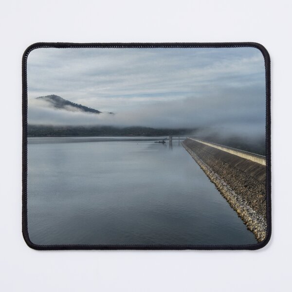 Item preview, Aerial scene capturing Glenbawn Dam shrouded in fog designed and sold by Justin Mckinney.