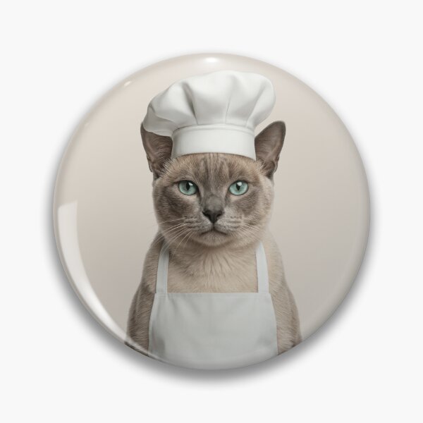 Item preview, Funny Tonkinese Cat Chef Realistic Animal Cooking Humor Art designed and sold by LazyOwlStore.