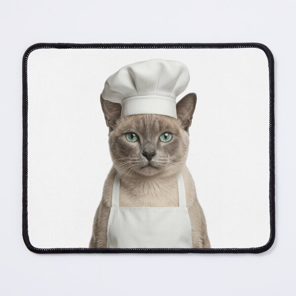 Item preview, Funny Tonkinese Cat Chef Realistic Animal Cooking Humor Art designed and sold by LazyOwlStore.