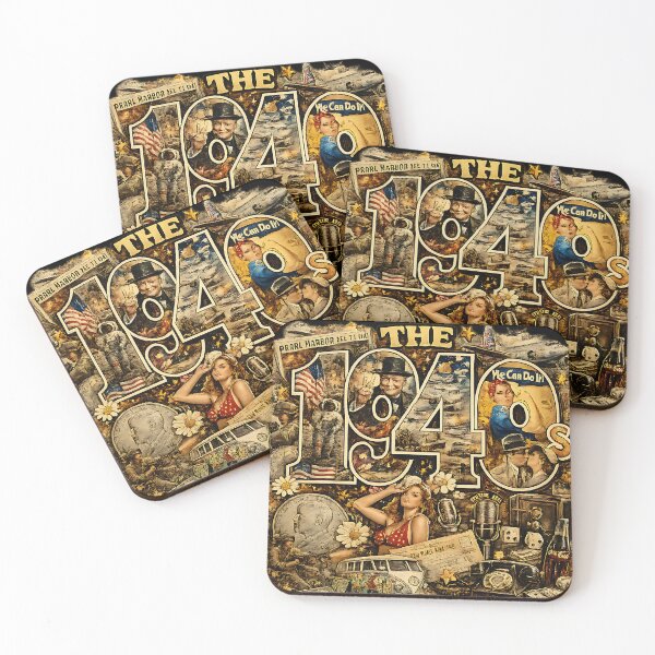 Item preview, 1940s Vintage Decade Collage designed and sold by RockyLambda.