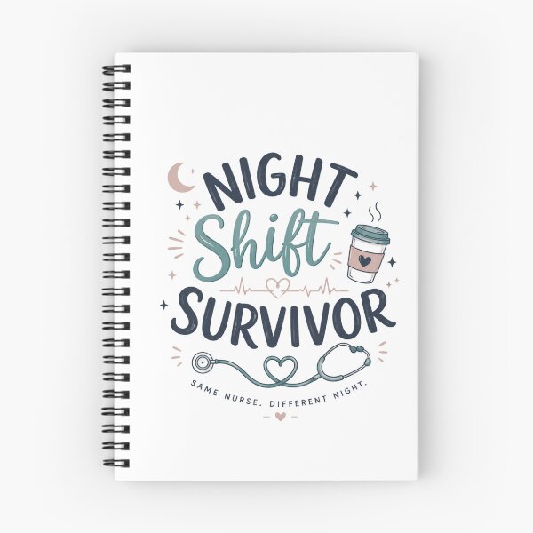 Item preview, Night Shift Survivor Funny Nurse designed and sold by Nurse Craft Studio.