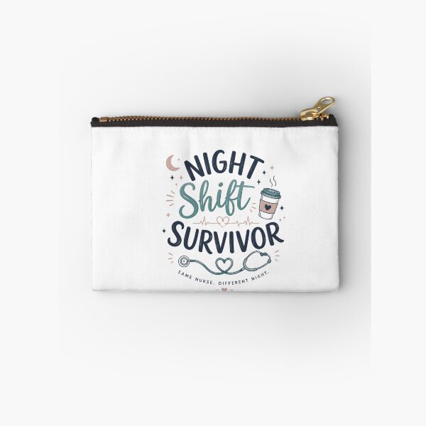 Item preview, Night Shift Survivor Funny Nurse designed and sold by Nurse Craft Studio.