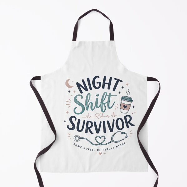 Item preview, Night Shift Survivor Funny Nurse designed and sold by Nurse Craft Studio.